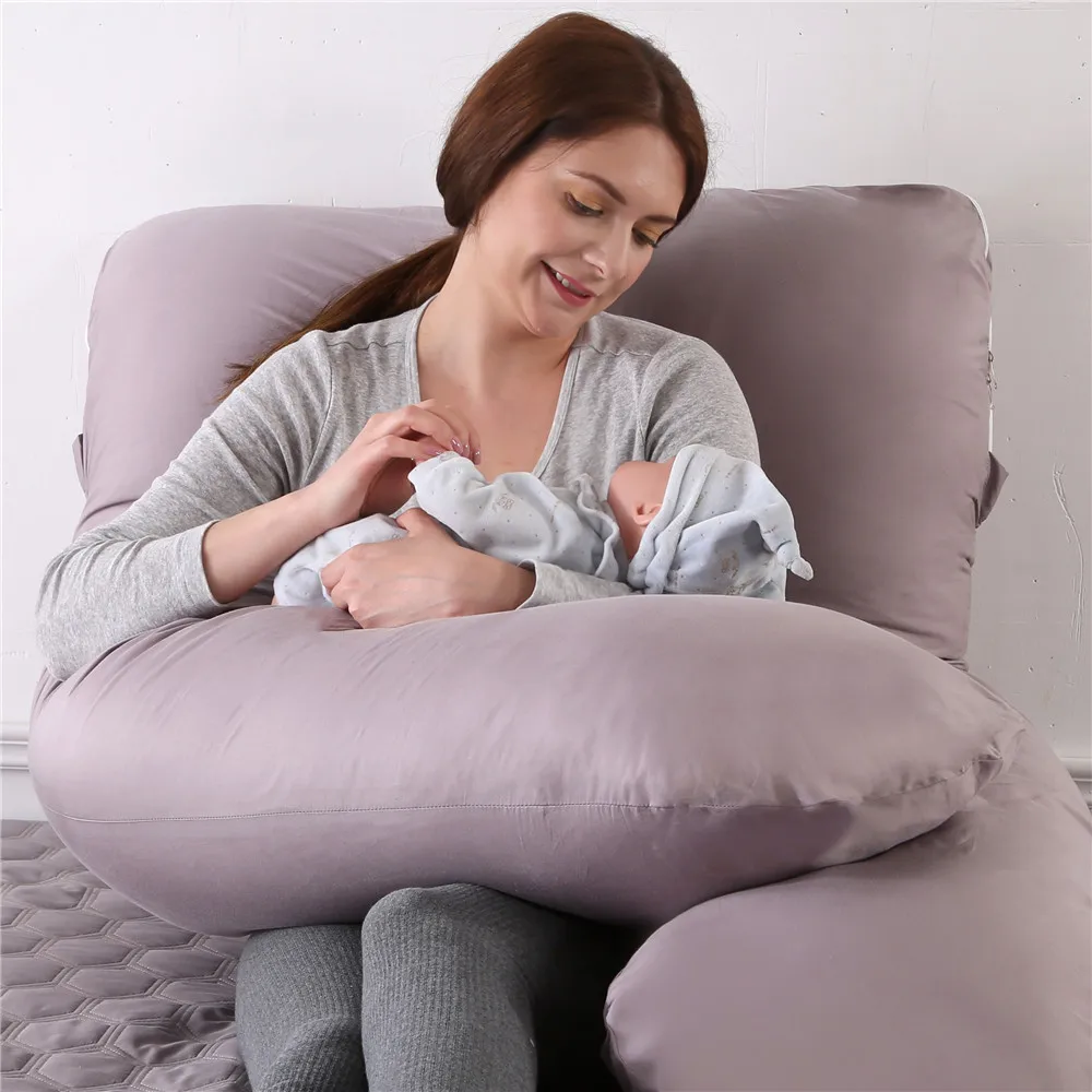 Perseusife Cojín de Lactancia XXL para Bebé y Embarazada - Almohada de  Embarazada para Dormir - Pregnancy Pillow Antivuelco de Fácil Lavado para  el Embarazo y Postparto : : Bebé