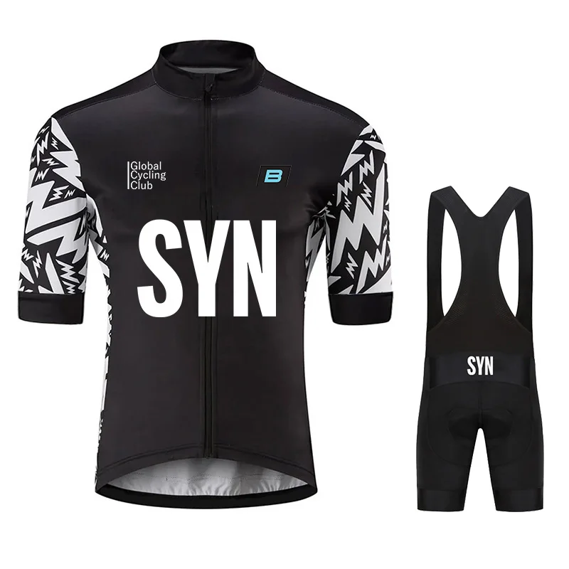 Cycling Jersey Cycling Shirt Cycling Suit Cycling Jersey Set Men Summer SYN Cycling Jersey Set Breathable Racing Cycling Jersey Sport Mtb Bicycle Bike Clothing Suit