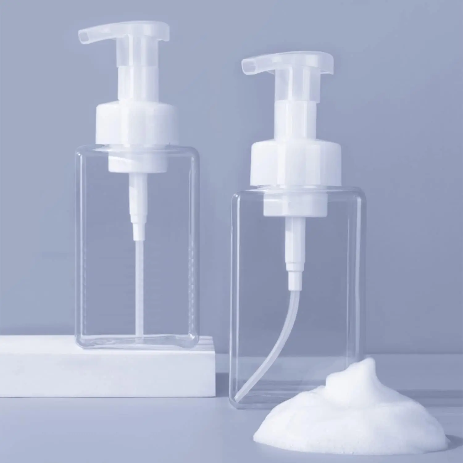 450ml foam soap dispenser refillable foam liquid hand soap empty plastic pump bottle container 1pc