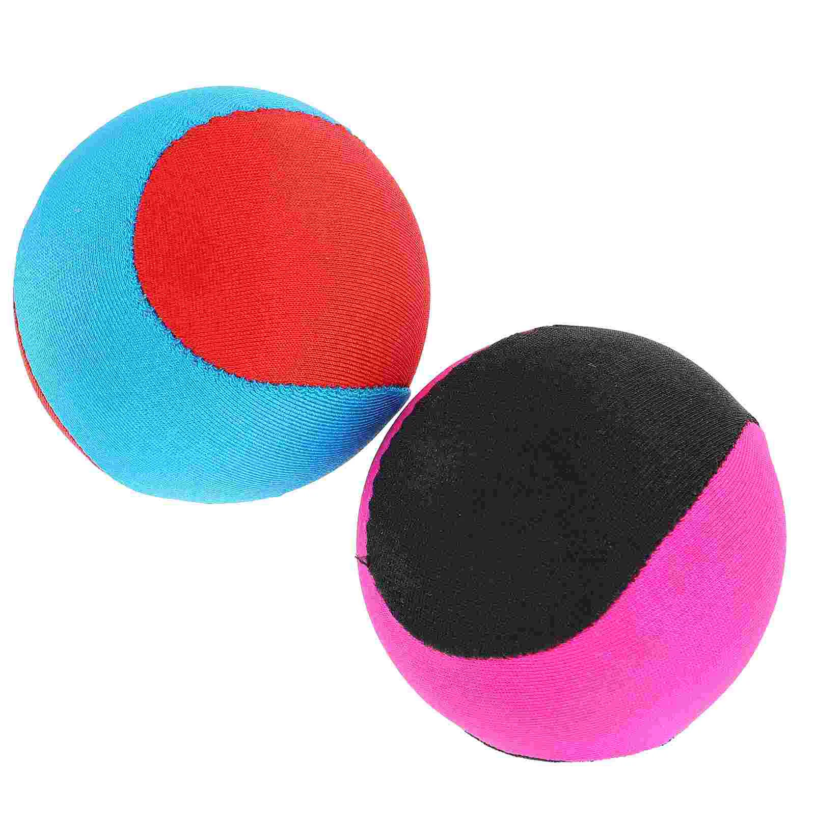 

2 Pcs Bouncy Ball Interactive Toy Beach Balls Bulk Billiards for Kids Swimming Pool Tpr Summer Plaything Child Childrens Toys