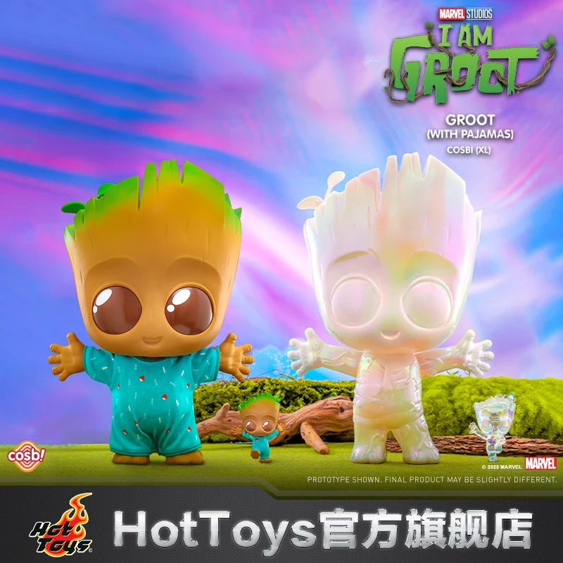 

Оригинальные игрушки Hottoys Cbx116 Cbx118i Am Groot с пижамами, прозрачные цвета, версия Cosbi (xl), игрушечные модели персонажей из фильма