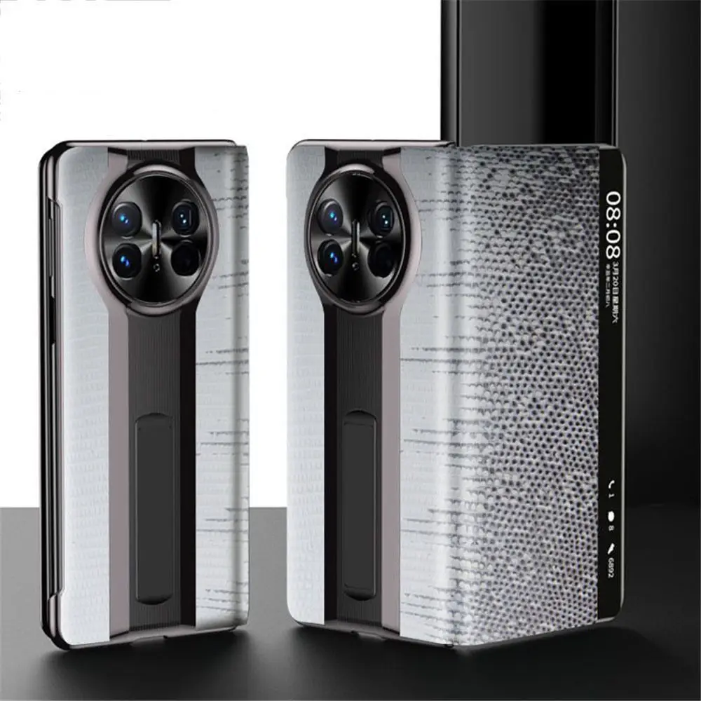 

Чехол-книжка из Натуральной Кожи Ящерицы для Huawei Mate X5/X3