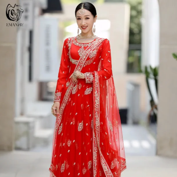 New  Arrival Woman Saree Embroidery Dress Female Coat Summer Clothing India Ethnic Girl Dancing Cloth