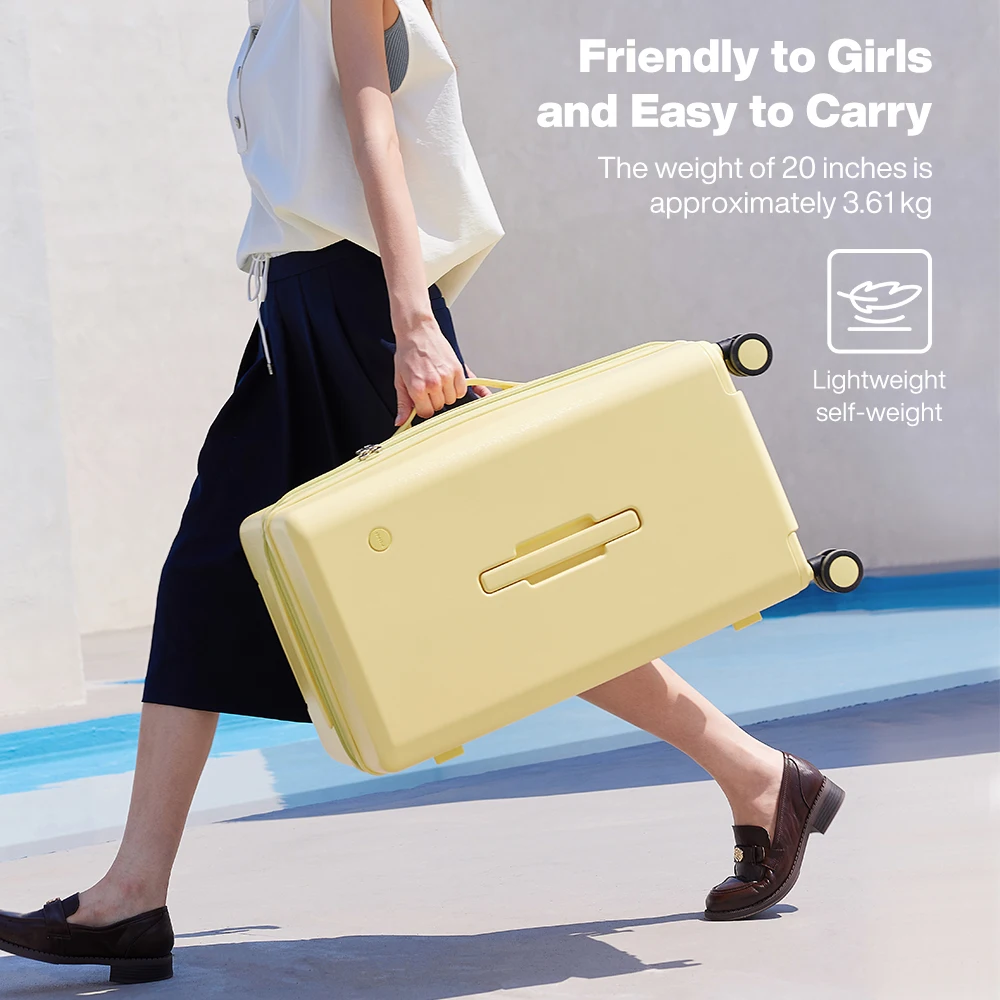 حقيبة سفر فاخرة Mixi Trunk متوسطة الحجم بهيكل صلب...