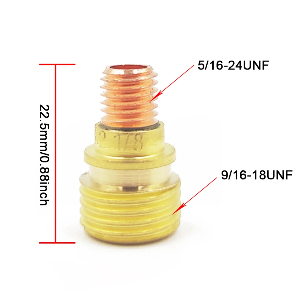TIG Welding Torch Gas Lens Collets Body 1.0mm 45V42 1.6mm 45V43 2.4mm 45V44 3.2mm 45V45 For WP9 20 25 Welding Torch Accessories welding machine torch consumables