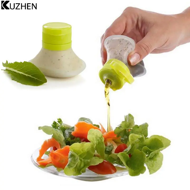 Mini Sauce Bottle Portable Silicone Mini Salad Dressing Squeeze Bottle For Kitchen Cooking Tools Travel Storage Jar Oil Bottle