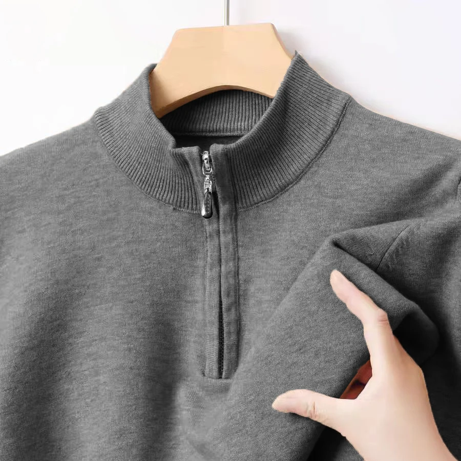 Animal Game Men's Knitwear Long Sleeve Pullover Sweater Polo Zipper Sweaters Solid Casual Streetwear Cardigan Men Cold Blouse