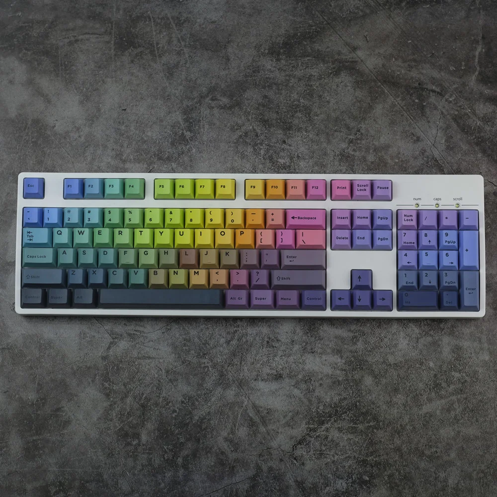 De Cereja, Gradiente Chan, Keycap Mestre, Shift 1.75U, GK6, GK64, 1 Conjunto