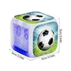 2025 NEW Alarm Clock Electronic Clock with LED Lights Electronic Football Alarm Clocks Bedside Alarm Desk Clock for Kids Boys 5