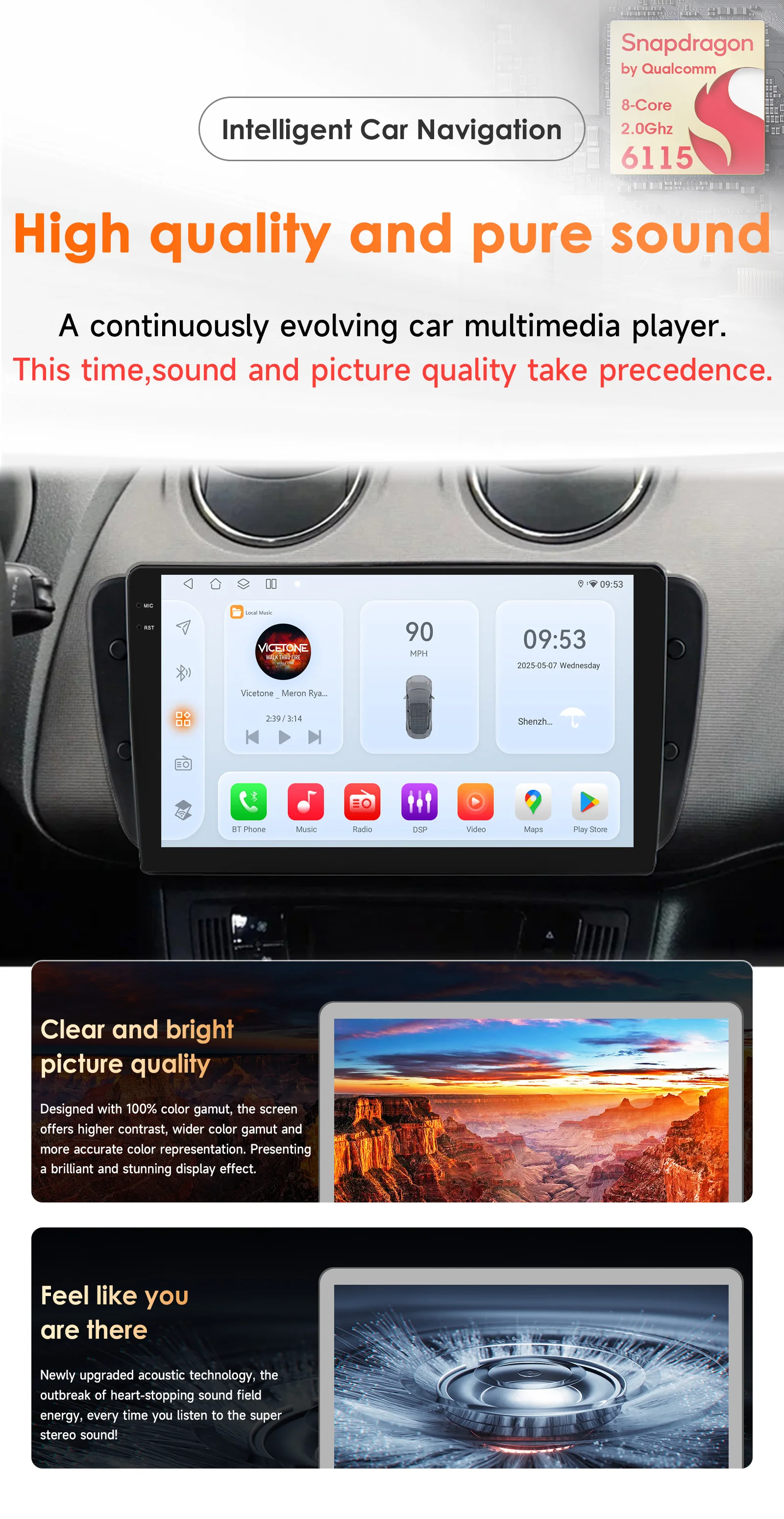 8G 128G CarPlay Android Auto Autoradio für Seat Ibiza 6j 2009-2013 2010 GPS Intelligente Systeme Stereo Multimedia Autoradio 6115 – Detail 2