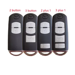 2/3/4 Buttons Replacement Remote Key Shell for Mazda M3 M6 CX-3 CX-5 Axela Atenza 2014- 2018 SKE13D-01 with Emergency Key