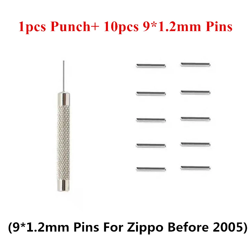 Kit De 10 Goupilles De Charnière + 1 Goupille à Percussion Pour Briquet Zippo - Acier Inoxydable, Réparation Facile - Accessoires De Rechange DIY