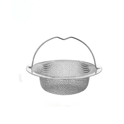 Stainless Steel Sink and Bathtub Hair Catcher Mesh Strainer with Handle (1PC)