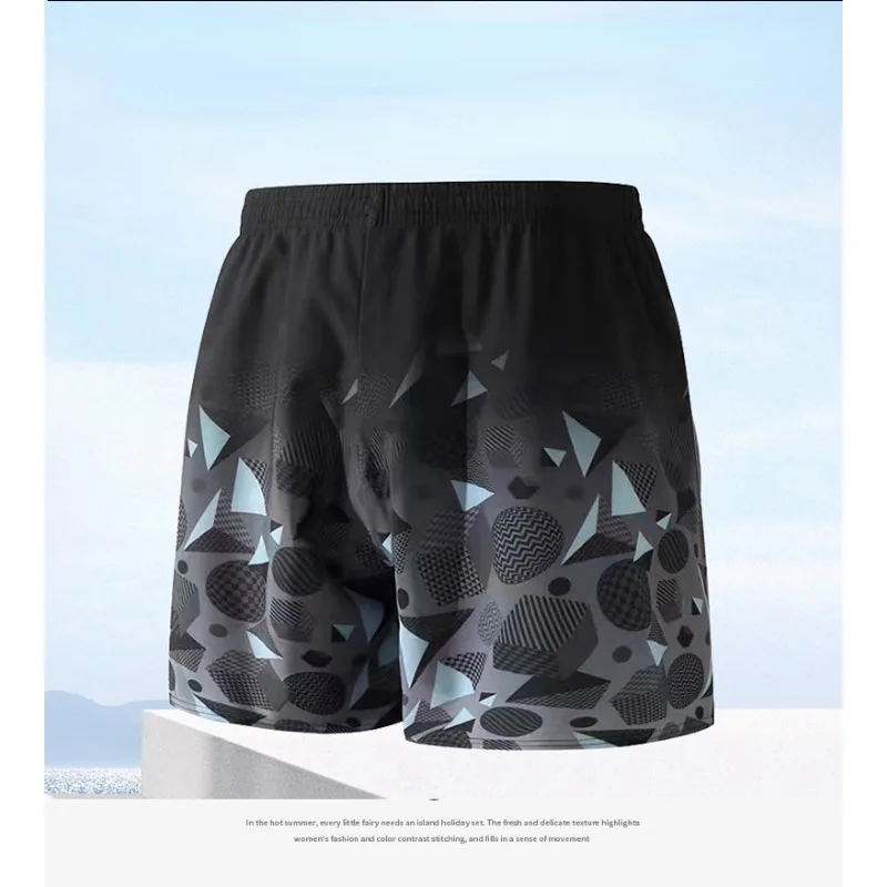 Swim trunks Swim shorts Men's Swimming Trunks Large Size Professional Double-layer Swimming Trunks Men's 5-point Anti-embarrassment