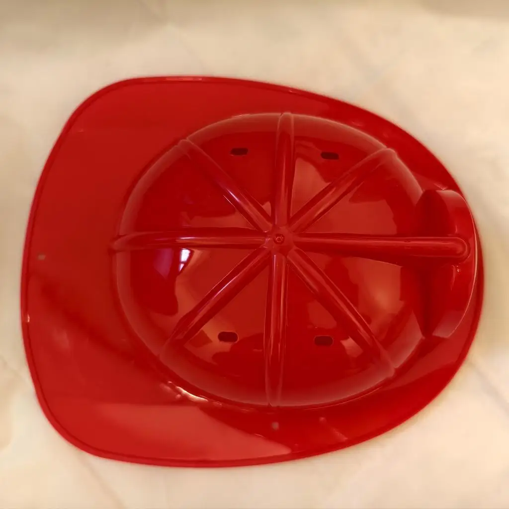 Dress Up Toy Fireman Role Play Tools Plastic Hat Helmet for Kid Red