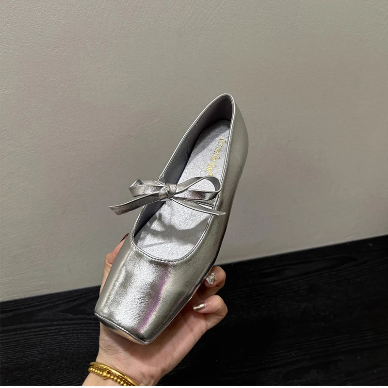 Designer Spring Flats Women's Ballet Shoes Comfort Soft Sole Shoes Outdoor Party Dress Female Slip On Shoes