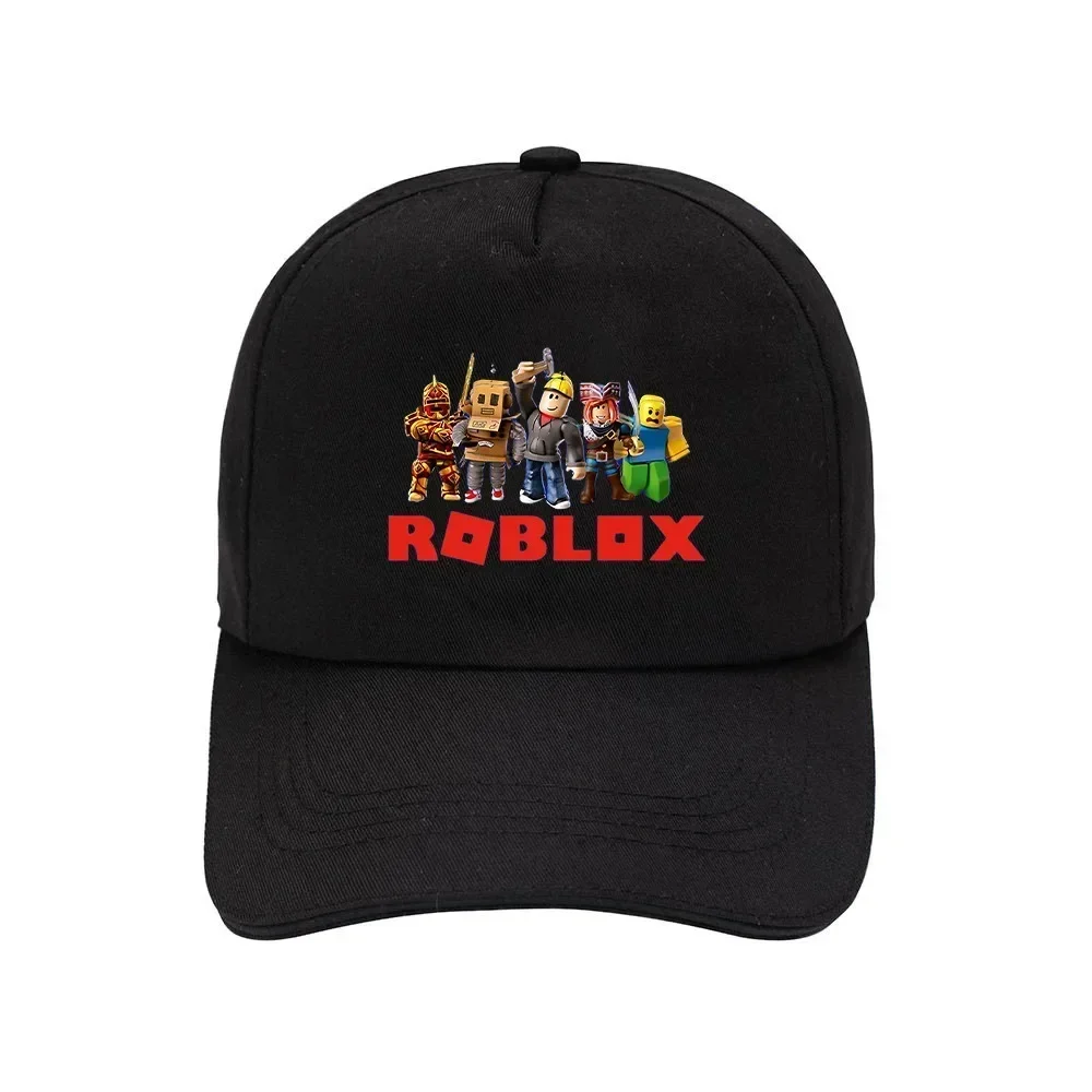 

Бейсболка Roblox Мужская/Женская, модная кепка от солнца, черная, в Корейском стиле, для студентов