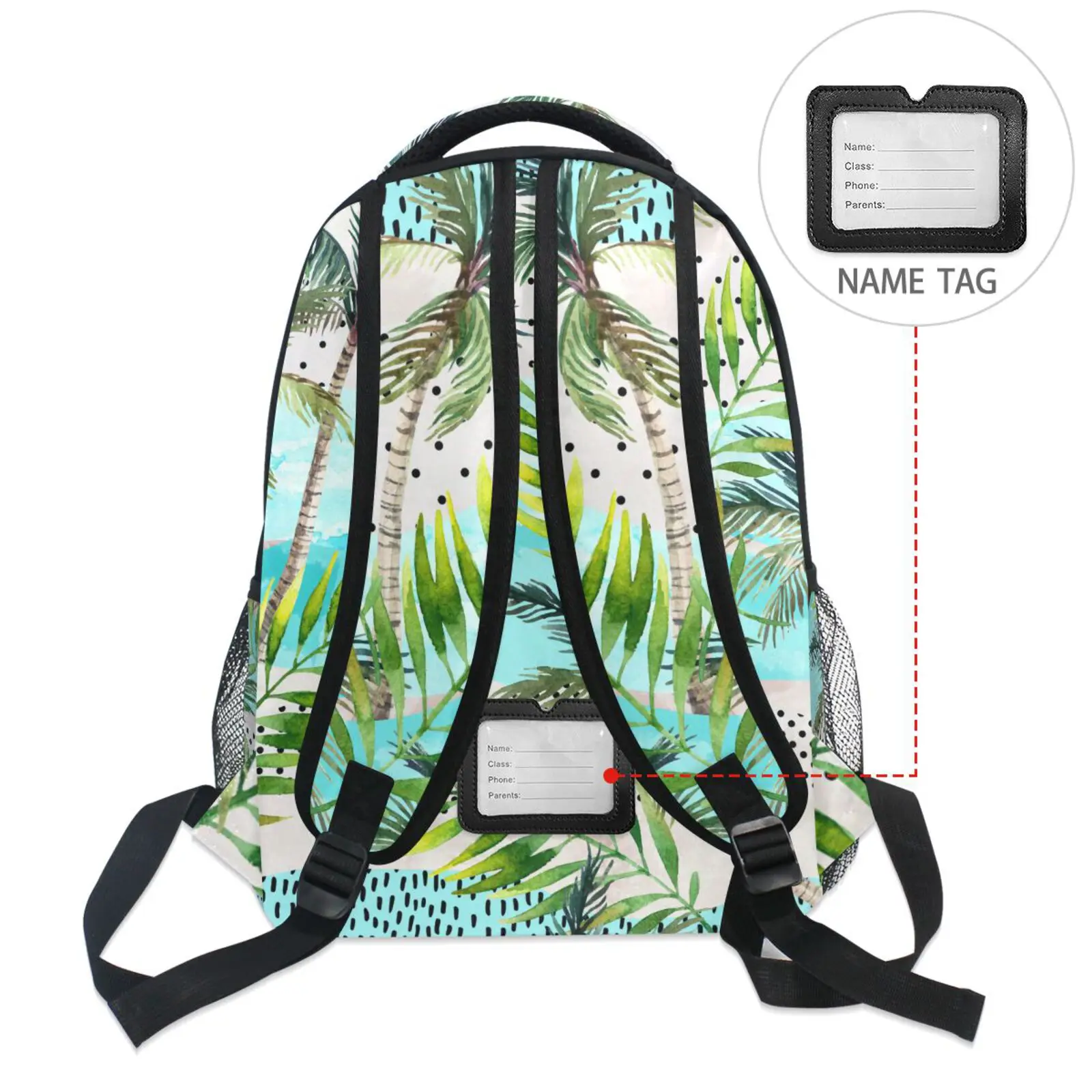 Backpacks Boys Girls School Bag Children Coconut Tree Print Waterproof Backpack Primary Middle Students' Book Bag Free Shipping
