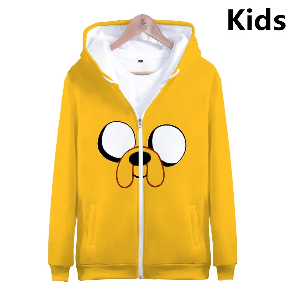 Толстовка Jake the Dog Face с 3D Цифровым принтом, Толстовка для косплея аниме, мужские и женские флисовые Топы с длинным рукавом, уличная одежда, пальто