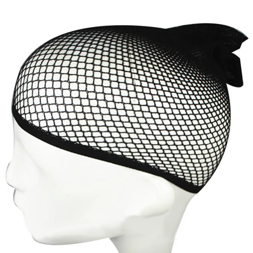 Women Elastic Nylon Wig Cap Open End Liner Short Fishnet Hair Net