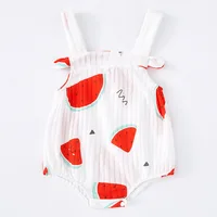 Newborn Baby Romper Straps Bodysuit Jumpsuit 100% Cotton Infant Climbing Outfit Summer Princess Costume Children Clothing A813 1