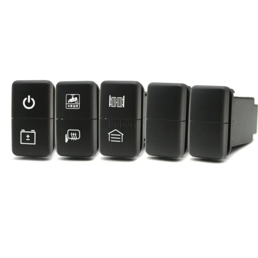 1Pc Dual Switch Car Door Garage Camera Mirror Heated Power Battery Pulsante Interruttore Modificato Per Toyota Fj Prado 120 Lc76