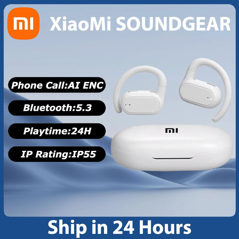 

Xiaomi Soundgear Sense Bluetooth Headphones TWS Ture Wireless Bone Conduction Earbuds EarHook Sports Waterproof Headset with Mic