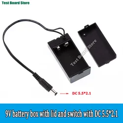Battery Holder with Switch and Wire Lead Featuring 5.5x2.1mm Plug (C)