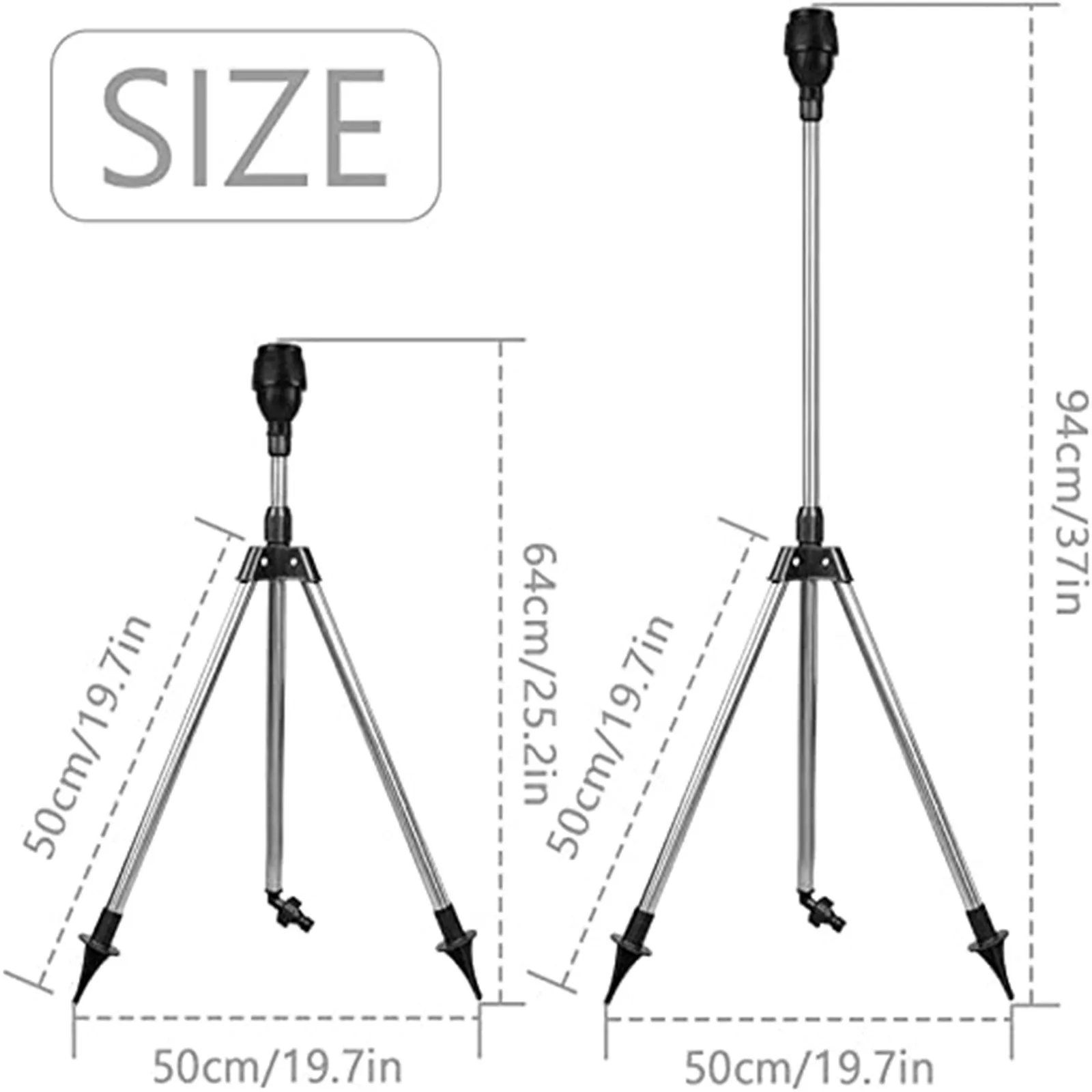 Garden Automatic Rotating Sprinkler Stainless Steel Tripod Irrigation Stand 360-Degree Water Jet Garden Lawn Sprinkler Tool garden sprinkler irrigation sprinklers garden irrigation nozzle drip irrigation sprinklers garden sprayer nozzles