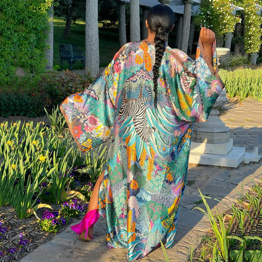 Japanese Kimono Cardigan Japanese Dress Maxi Dress Traditional Woman Long Kimono Cardigan Blouse Shirt Female Printing