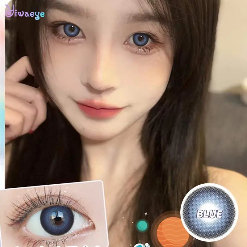 Brown Colored Prescription Contacts Lenses For Myopia Eyes Beauty Pupil Party Women Cosplay