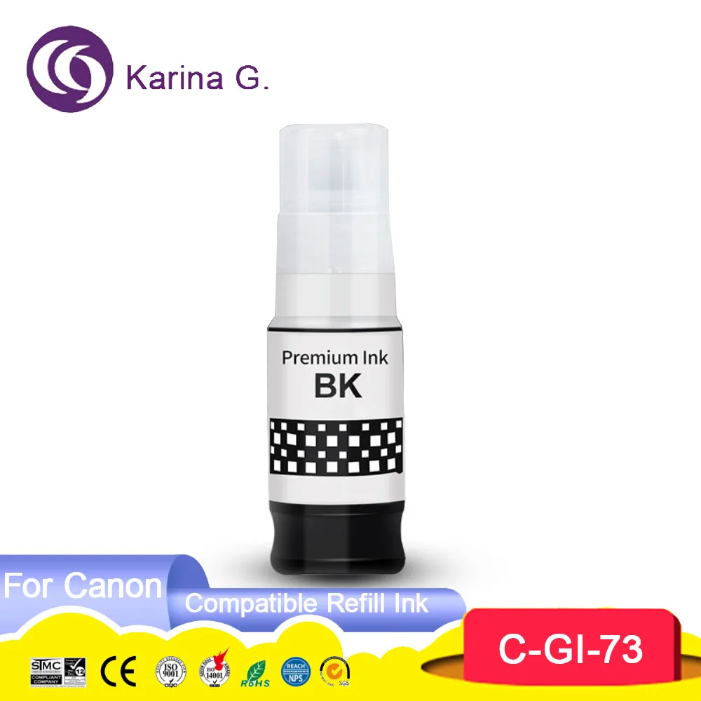 GI73 GI 73 GI-73 Premium Compatible Color Bulk Water Based Bottle Refill Ink For