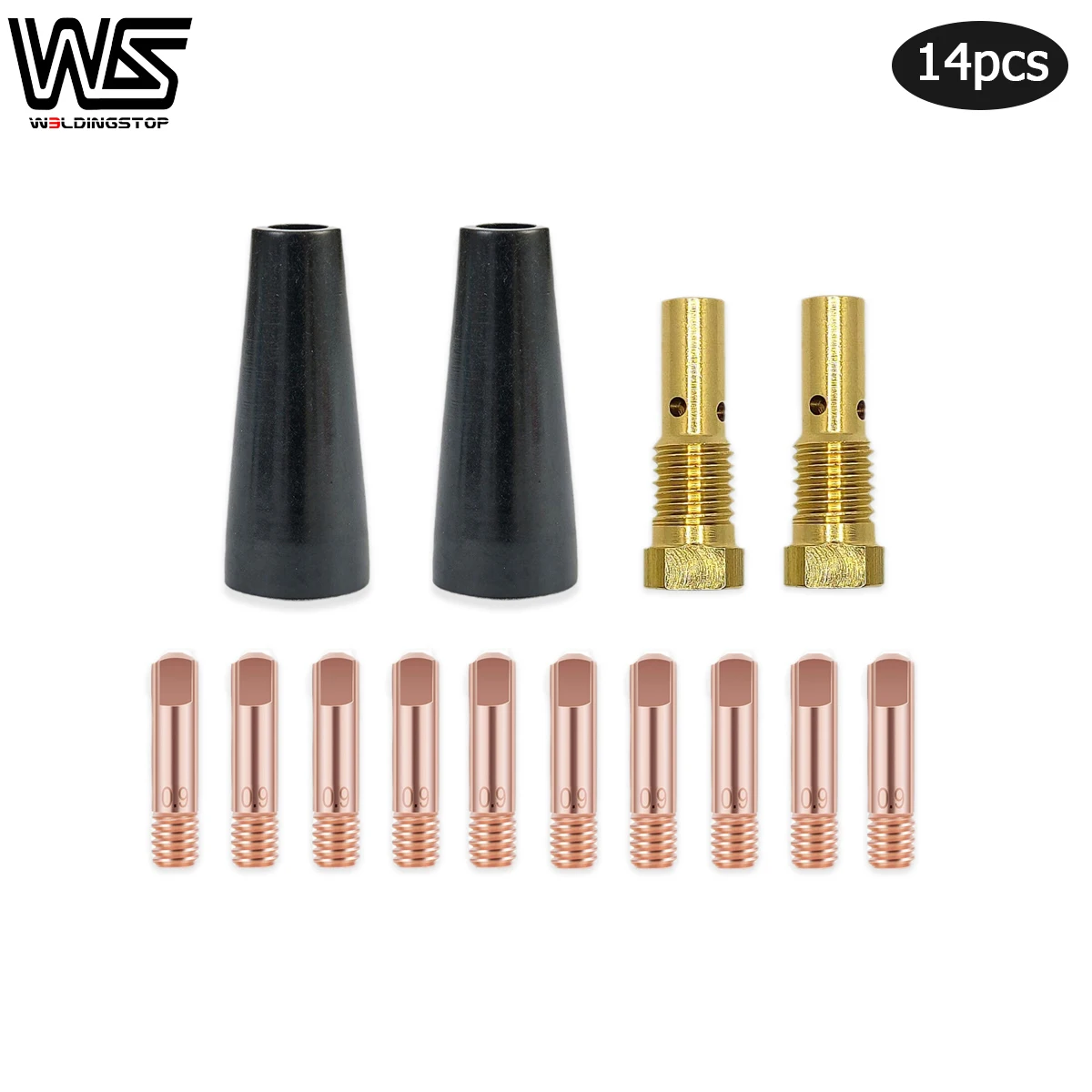 MIG Welding Gun Kit, Gasless Nozzle Tips for Century FC90 Flux-Cored Wire Feed Welder K3493-1 PKG/14 keyue gasless mig welding wire 0 8mm 1 0mm flux cored self shield no gas e71t gs iron carbon steel wire for mig welding machine