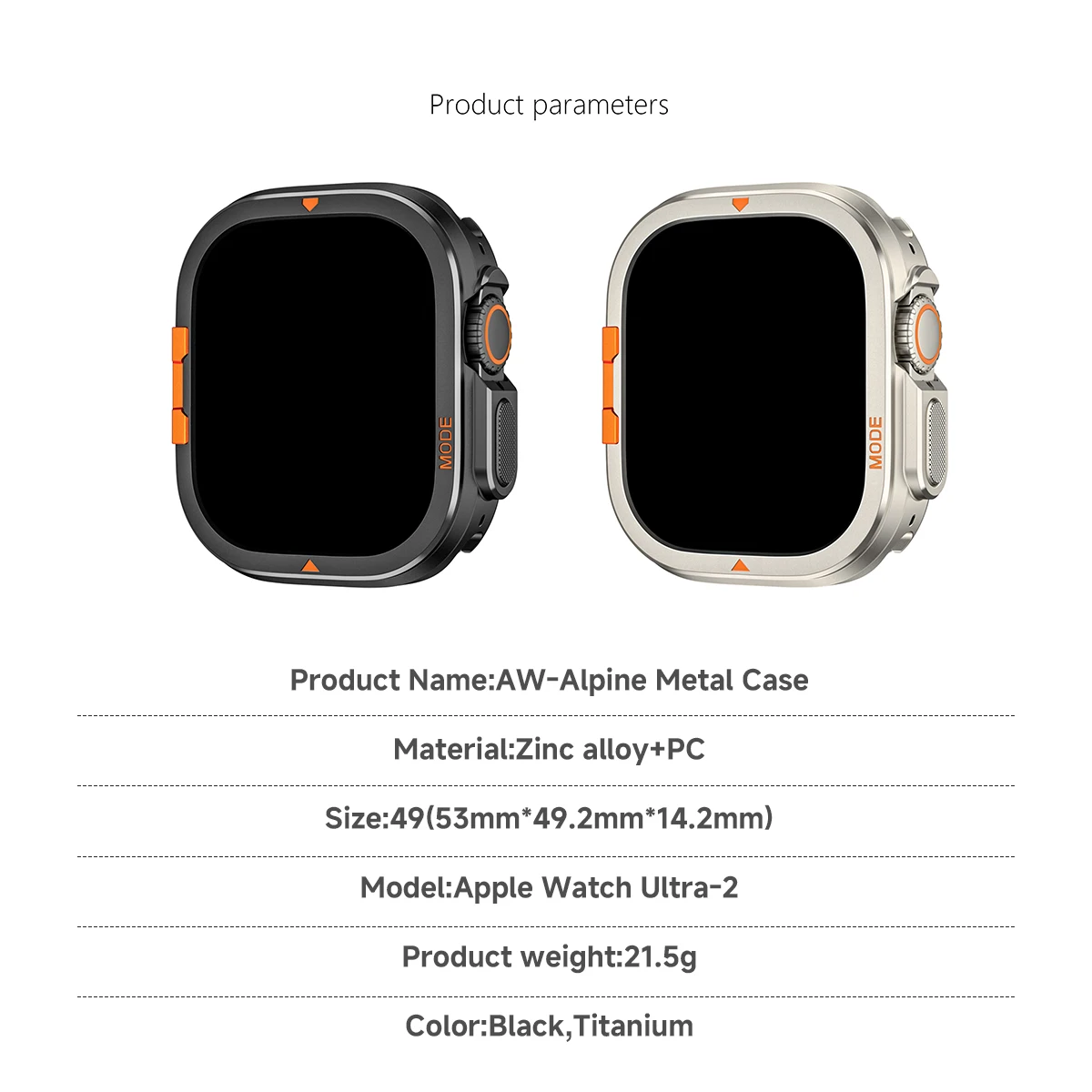 Sleek Metal Bumper Case for Smartwatch Protection