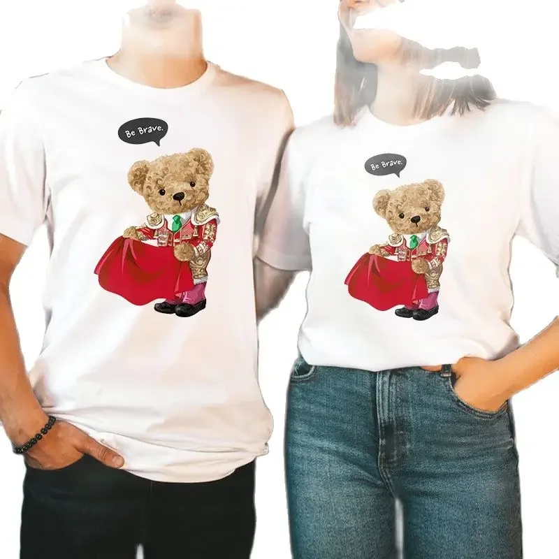 

Женская футболка с коротким рукавом, с принтом медведя