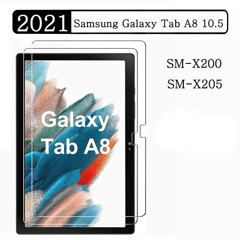 

1/2/3 PCS Tempered Glass For Samsung Galaxy Tab A8 10.5 2021 SM-X200 SM-X205 Screen Protector Tablet Film