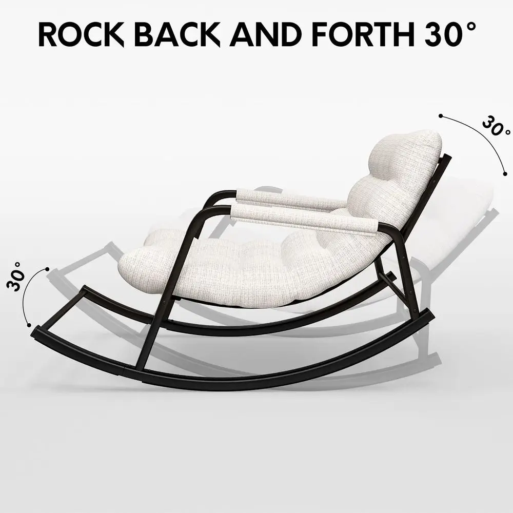 Oversized Double Papasan Rocking Chair 6