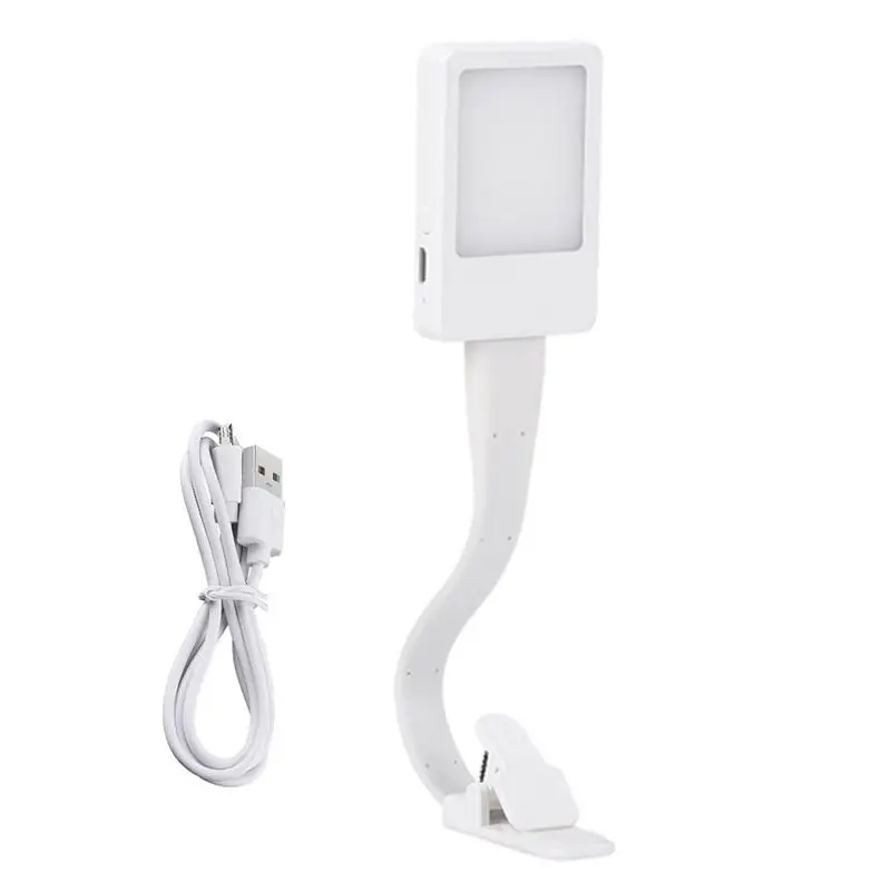 

Clip On Book Light Eye Care Bed Lights With 3 Brightness Levels USB Operated Reading Lamps For Kids Bookworms Students