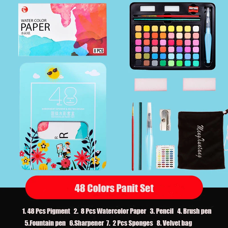 63-Piece Kids' Watercolor Paint Set 6