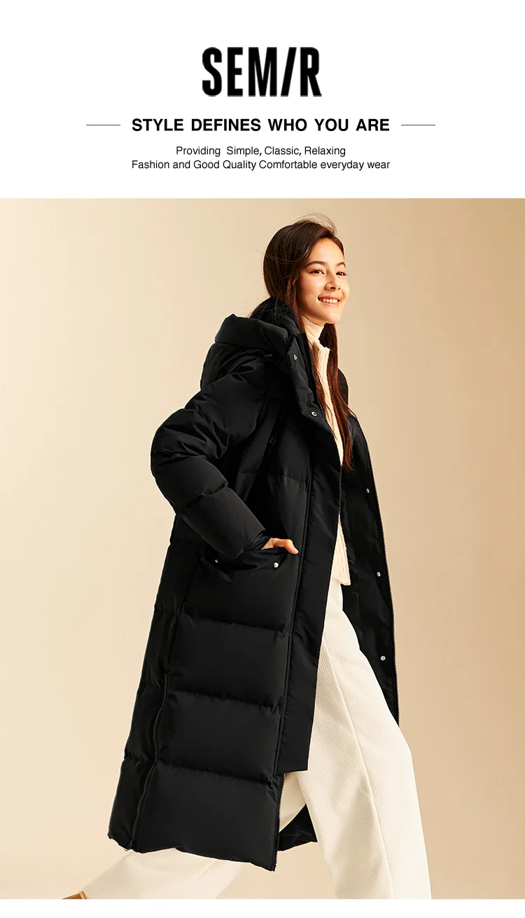Down Jacket Women Long Length New Winter Goose Down Women's Clothing Warm Outerwear Jacket