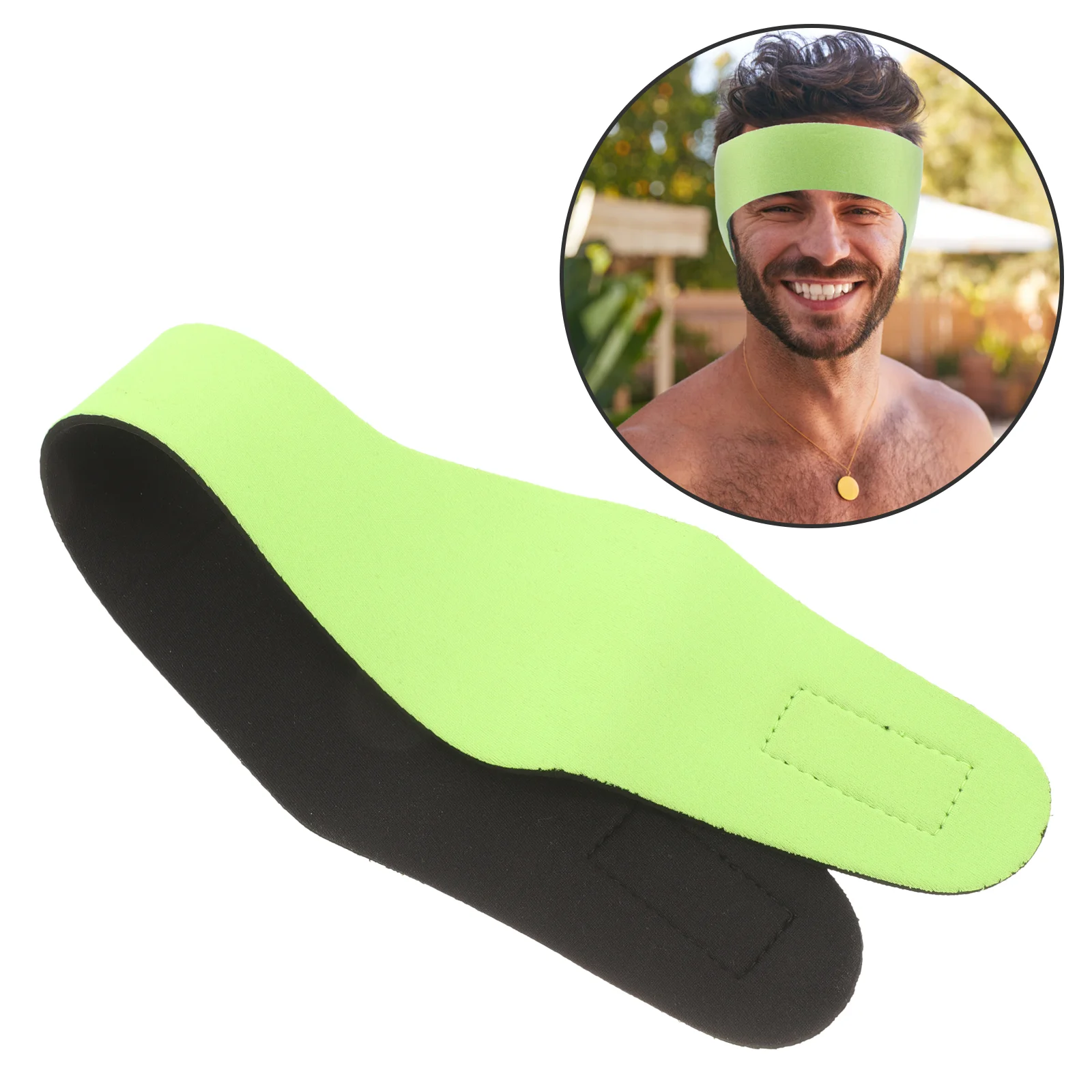 

Water Proof Sports Headband Child Hair Bands Stretch Fabric Waterproof Swim Headbands