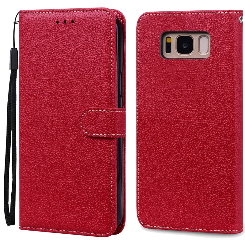 Luxurious Leather Wallet Flip Case for Samsung Galaxy S8 Plus