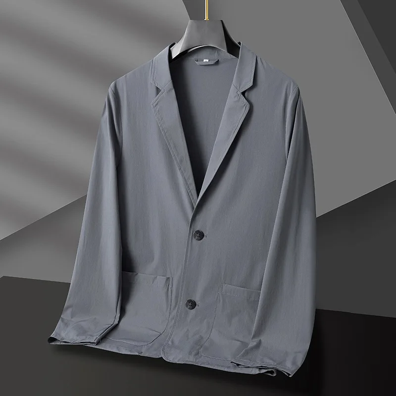 

Мужской костюм из вискозы, модель 2862-R-Suit, модель сезона весна-осень 2023 года, маленький костюм большого размера, однотонное пальто в западном стиле