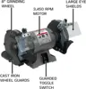 JET 8-Inch Bench Grinder, 3450 RPM, 1/2 HP, 120V 1Ph (Model JBG-8A) 2
