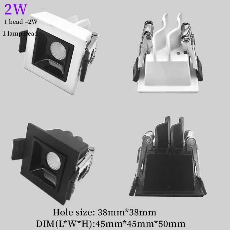 Description Picture 4 of itemTuya Intelligent dimming embedded anti-glare grille light LED Strip light 110V 220V ceiling lightCOB downlight spot light