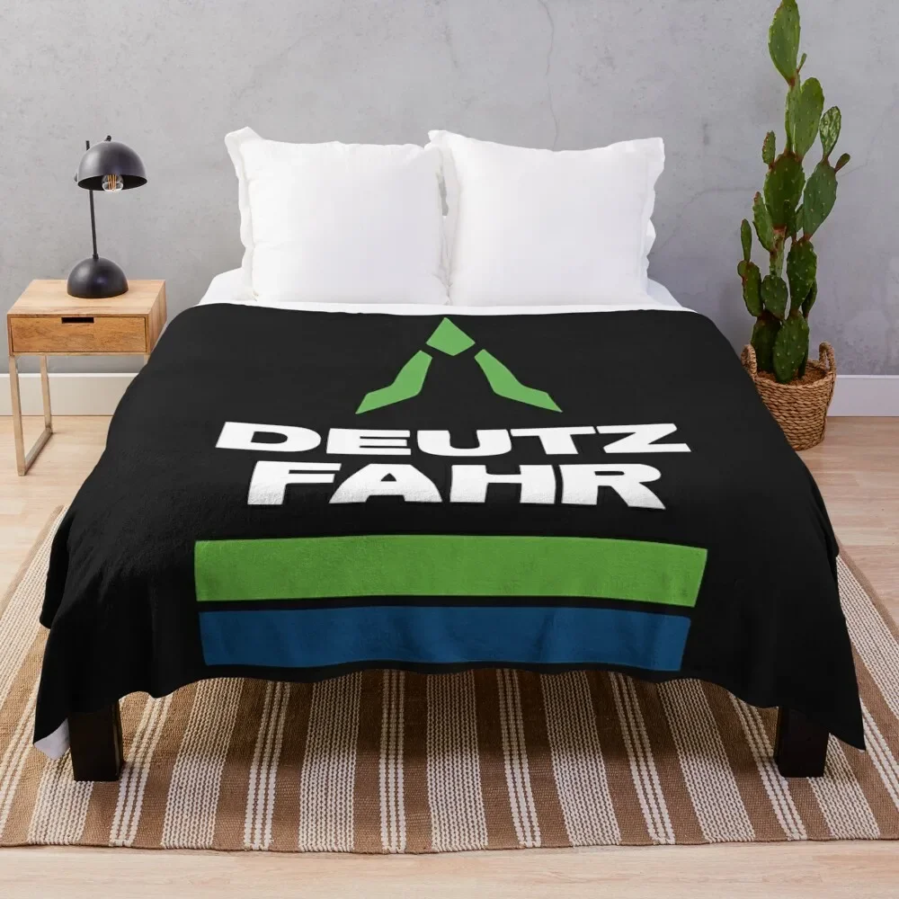 Best Seller Deutz Fahr Logo Merchandise Essential Throw Blanket Divani Cute Plaid Luxury Brand Winter Beds Coperte