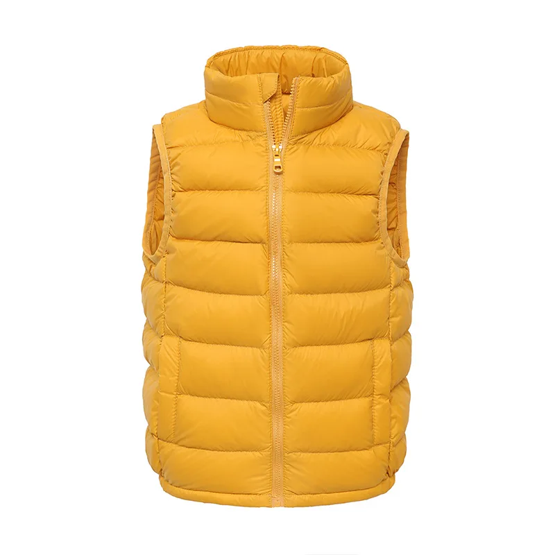 NEW Kids Vest Coat Autumn Winter Ultra Light White Duck Down Jackets for Boy Girl Sleeveless Waistcoats Kid Fluffy Warm Snowsuit