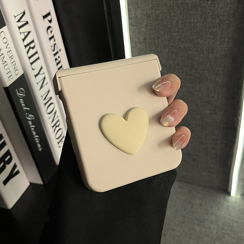 Chic 3D Love Heart Solid Color Phone Case Cover