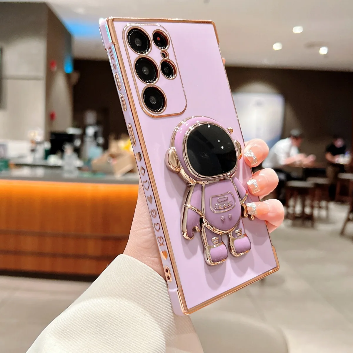 Astronaut Stand Phone Case with Enhanced Durability and Versatile Design