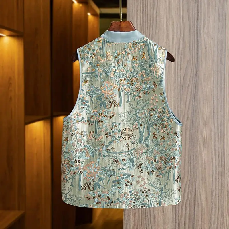 Pregnant Women's Chinese Style Embroidered Vest New Maternity Spring/Autumn Embroidered Vest Fashion Tang style Top LH063